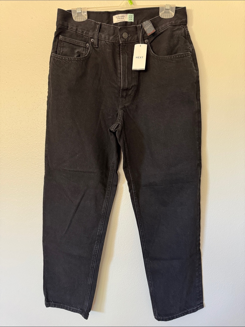 next Black High-Waist Cropped Jeans - Ankle Length